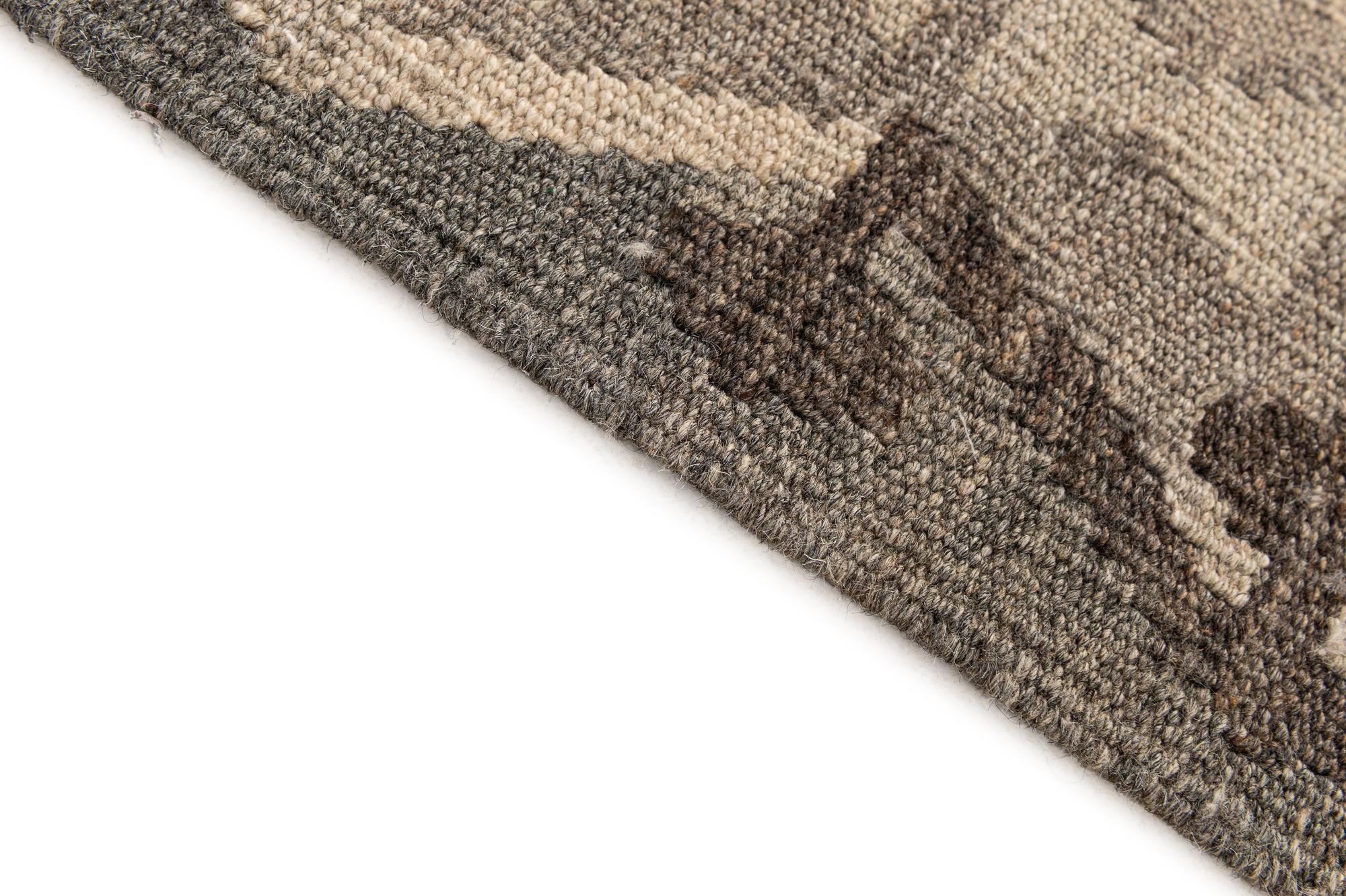 5' 10 x 7' 11 Hand Woven Kilim Maymana Wool Rug
