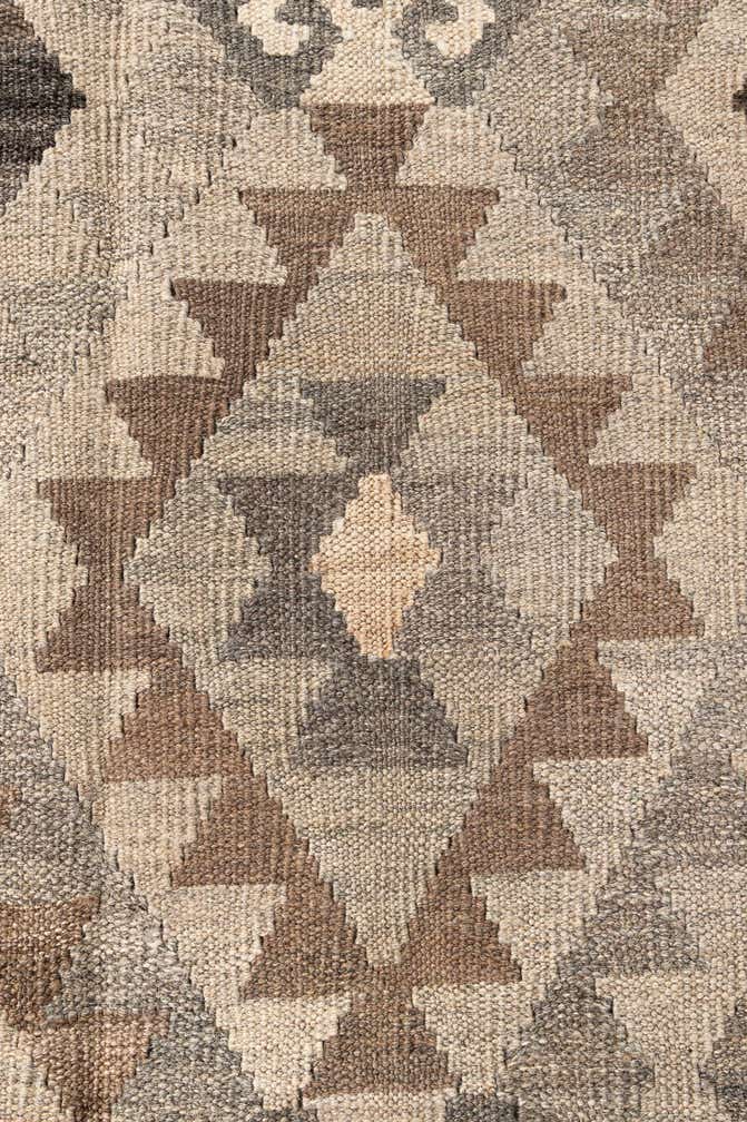 5' 10 x 7' 11 Hand Woven Kilim Maymana Wool Rug