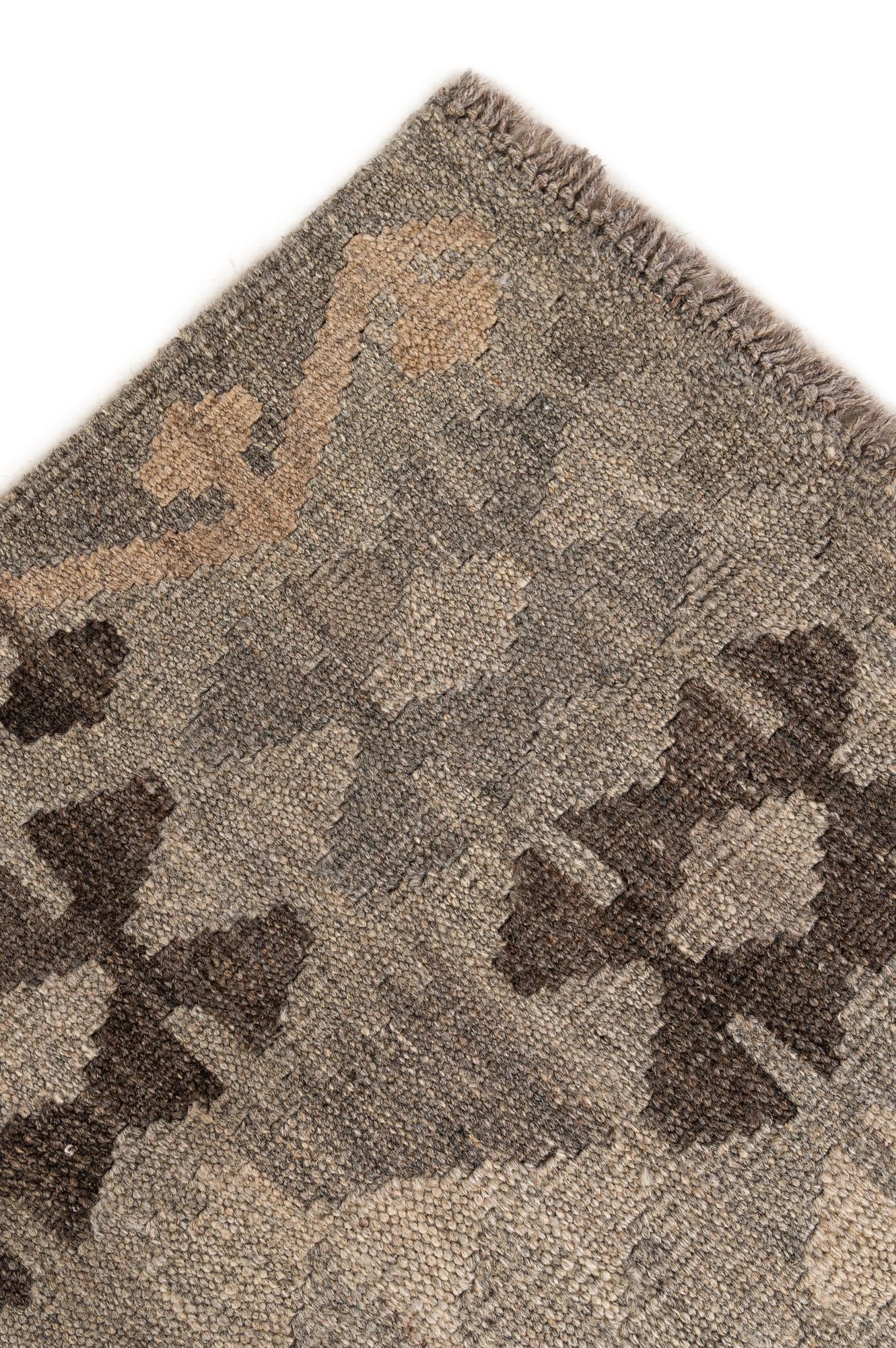 5' 10 x 7' 11 Hand Woven Kilim Maymana Wool Rug