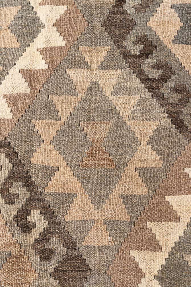 5' 8 x 8' 1 Hand Woven Kilim Maymana Wool Rug