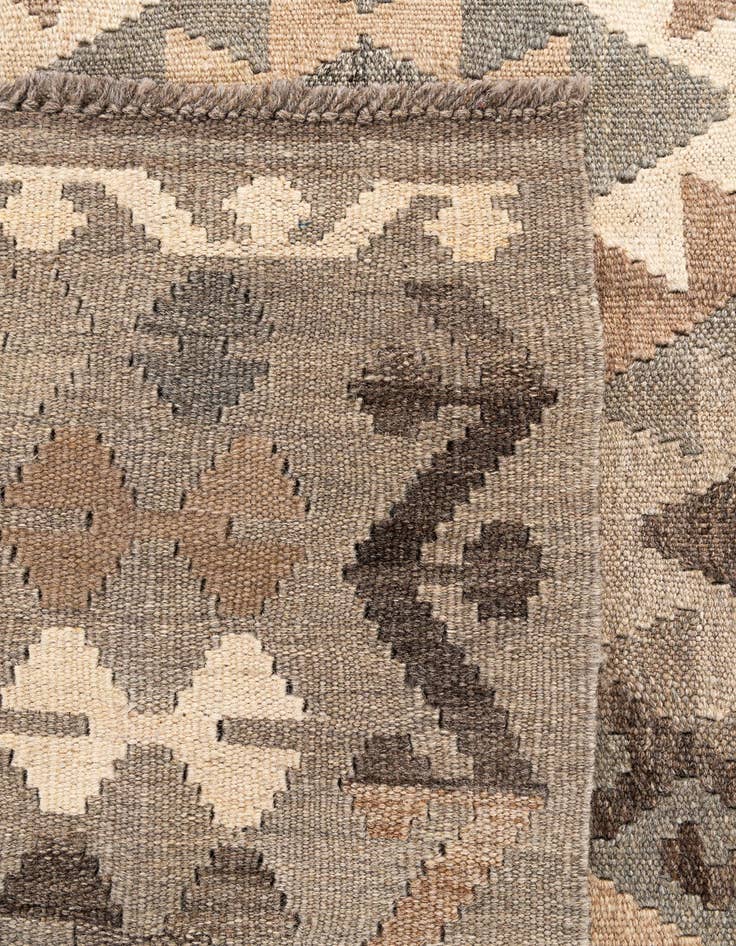 Detail image of 5' 8 x 8' 1  Hand Woven Kilim Maymana Wool Rug