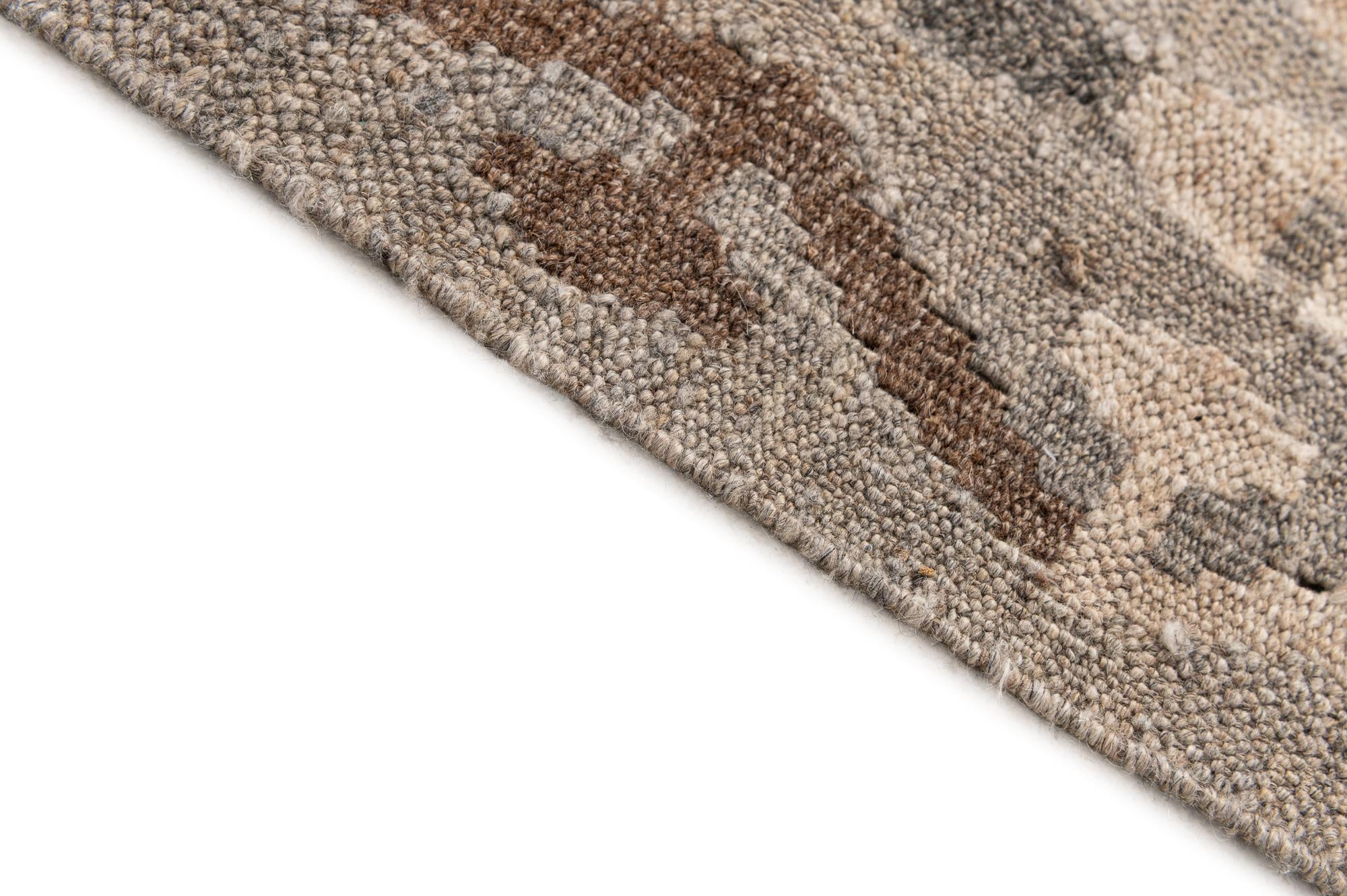 5' 9 x 8' Hand Woven Kilim Maymana Wool Rug