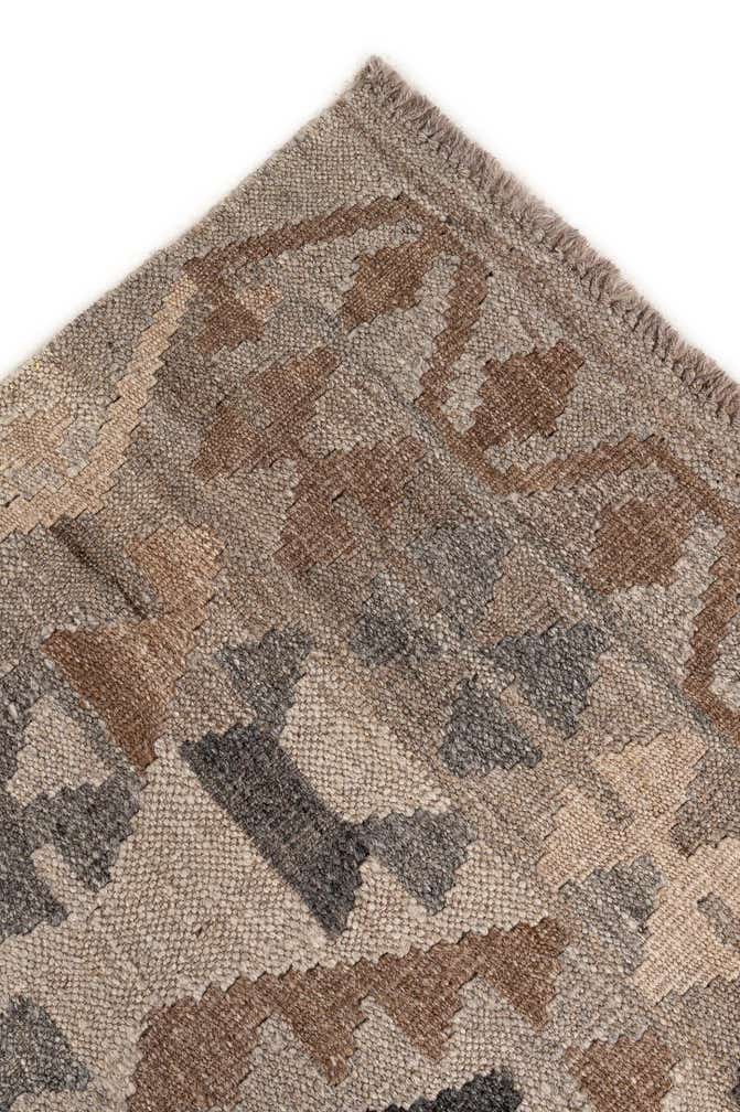 5' 9 x 8' Hand Woven Kilim Maymana Wool Rug