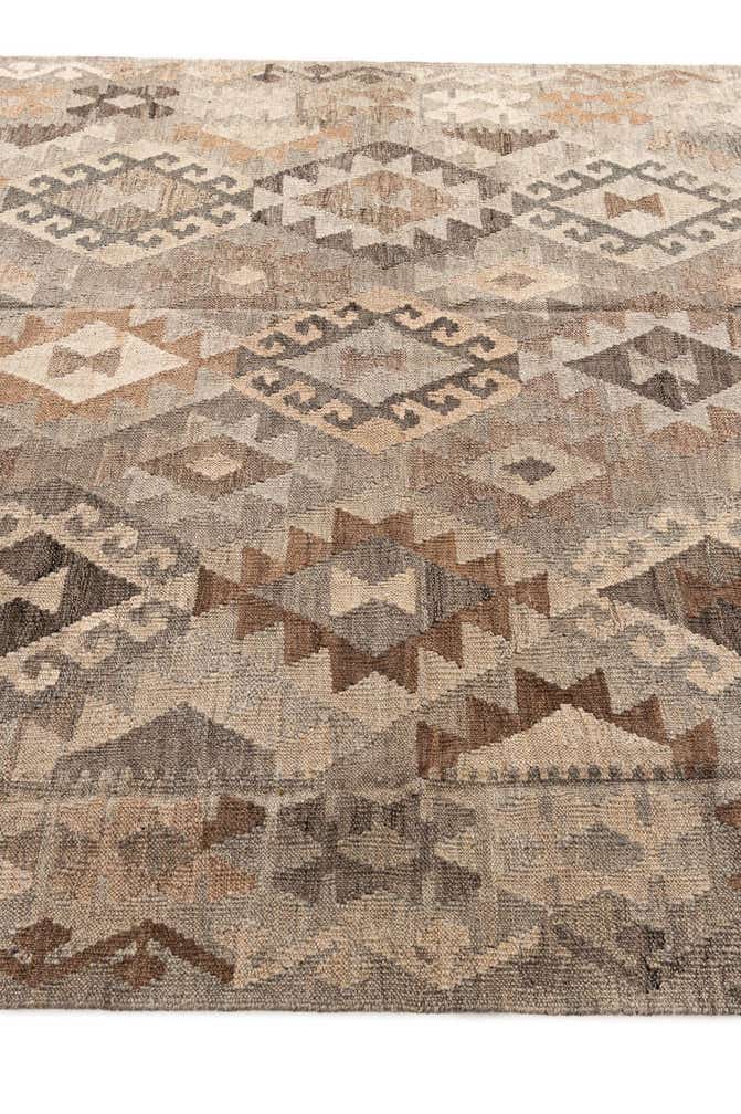 5' 11 x 7' 10 Hand Woven Kilim Maymana Wool Rug