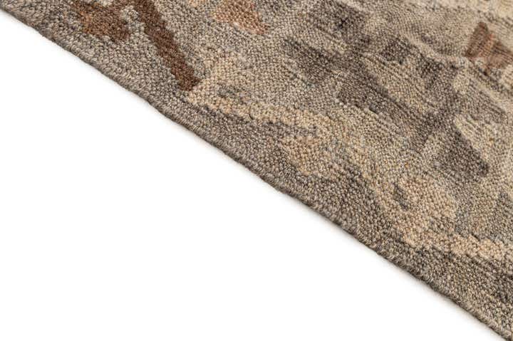 5' 11 x 7' 10 Hand Woven Kilim Maymana Wool Rug