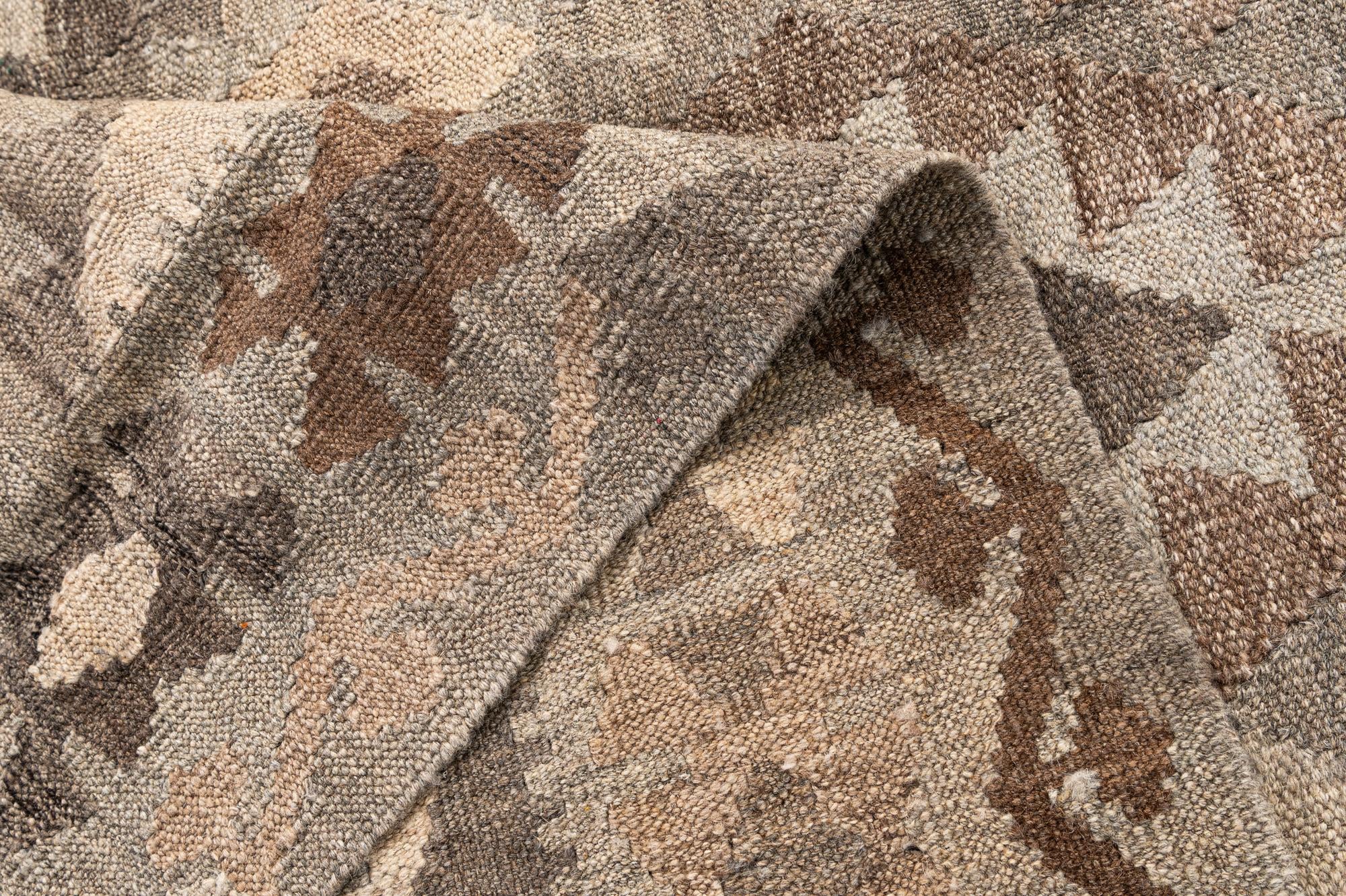 5' 11 x 7' 10 Hand Woven Kilim Maymana Wool Rug