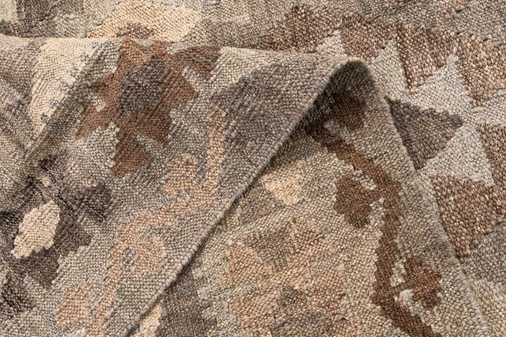 5' 11 x 7' 10 Hand Woven Kilim Maymana Wool Rug