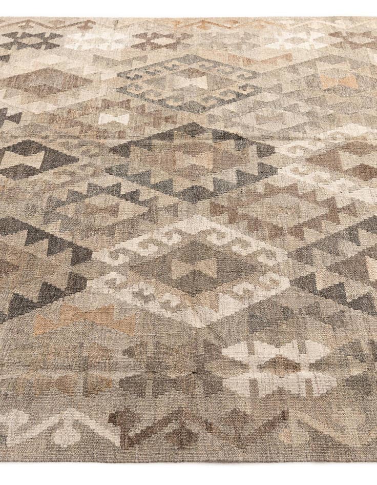 Detail image of 5' 10 x 8' 3  Hand Woven Kilim Maymana Wool Rug