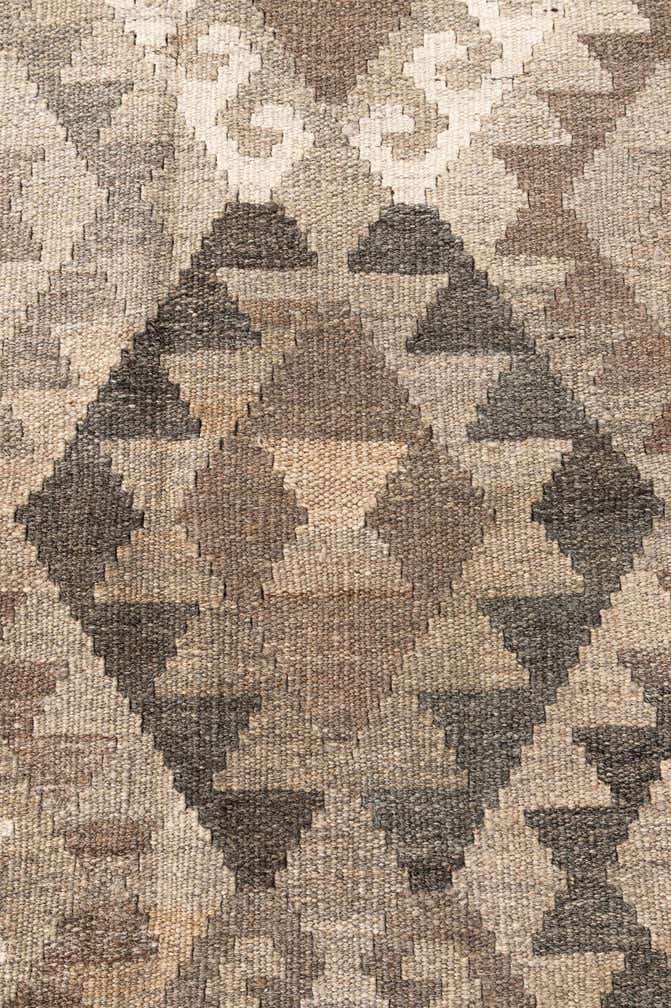 5' 10 x 8' 3 Hand Woven Kilim Maymana Wool Rug