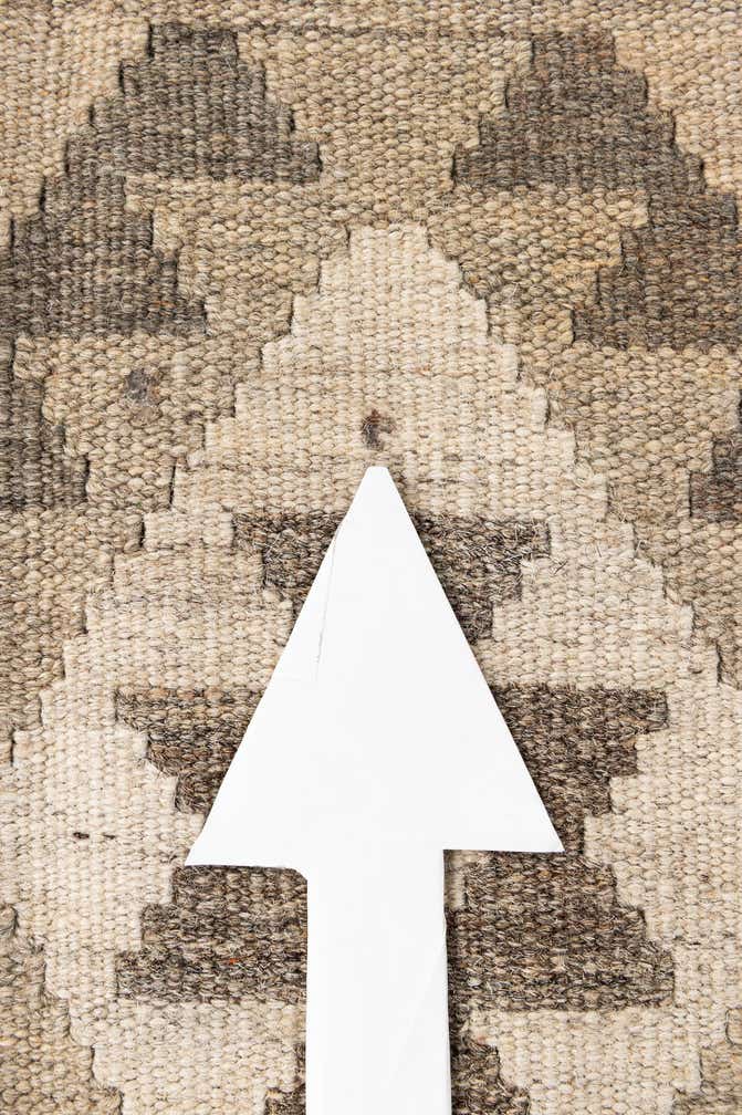 5' 10 x 8' 3 Hand Woven Kilim Maymana Wool Rug