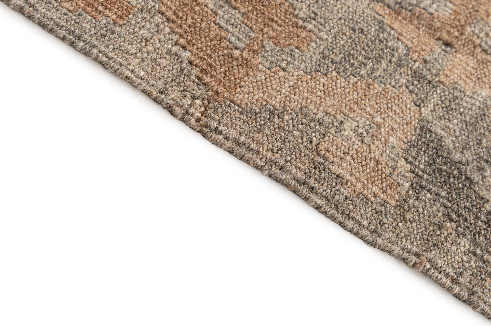 5' 9 x 8' 2 Hand Woven Kilim Maymana Wool Rug