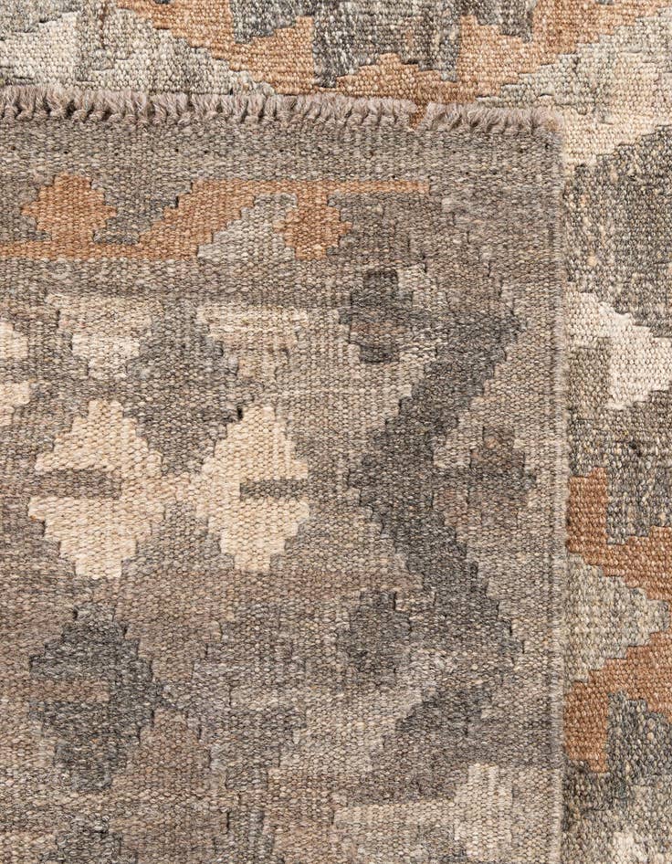 Detail image of 5' 9 x 8' 2  Hand Woven Kilim Maymana Wool Rug