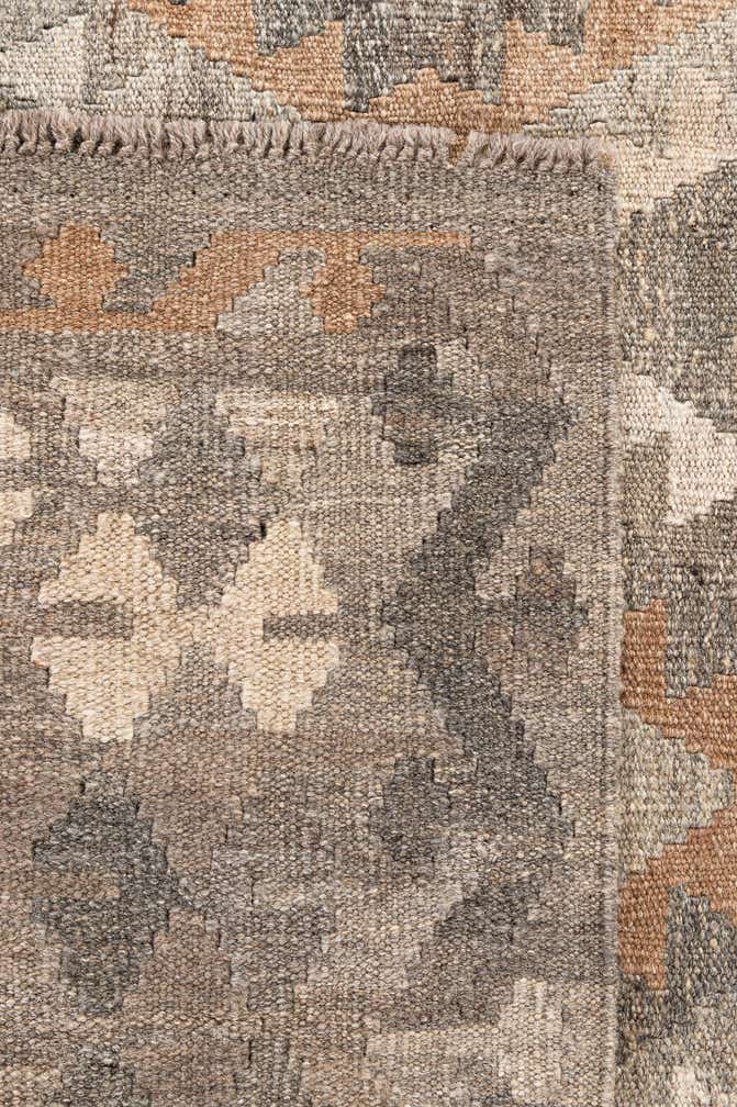 5' 9 x 8' 2 Hand Woven Kilim Maymana Wool Rug