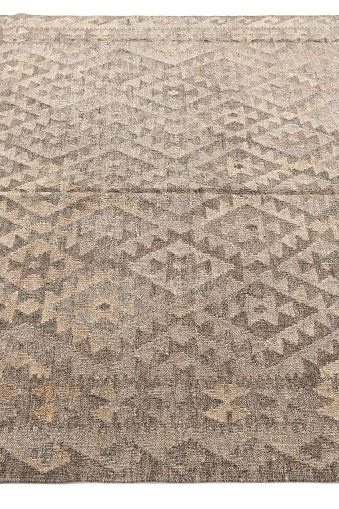 5' 10 x 8' 3 Hand Woven Kilim Maymana Wool Rug