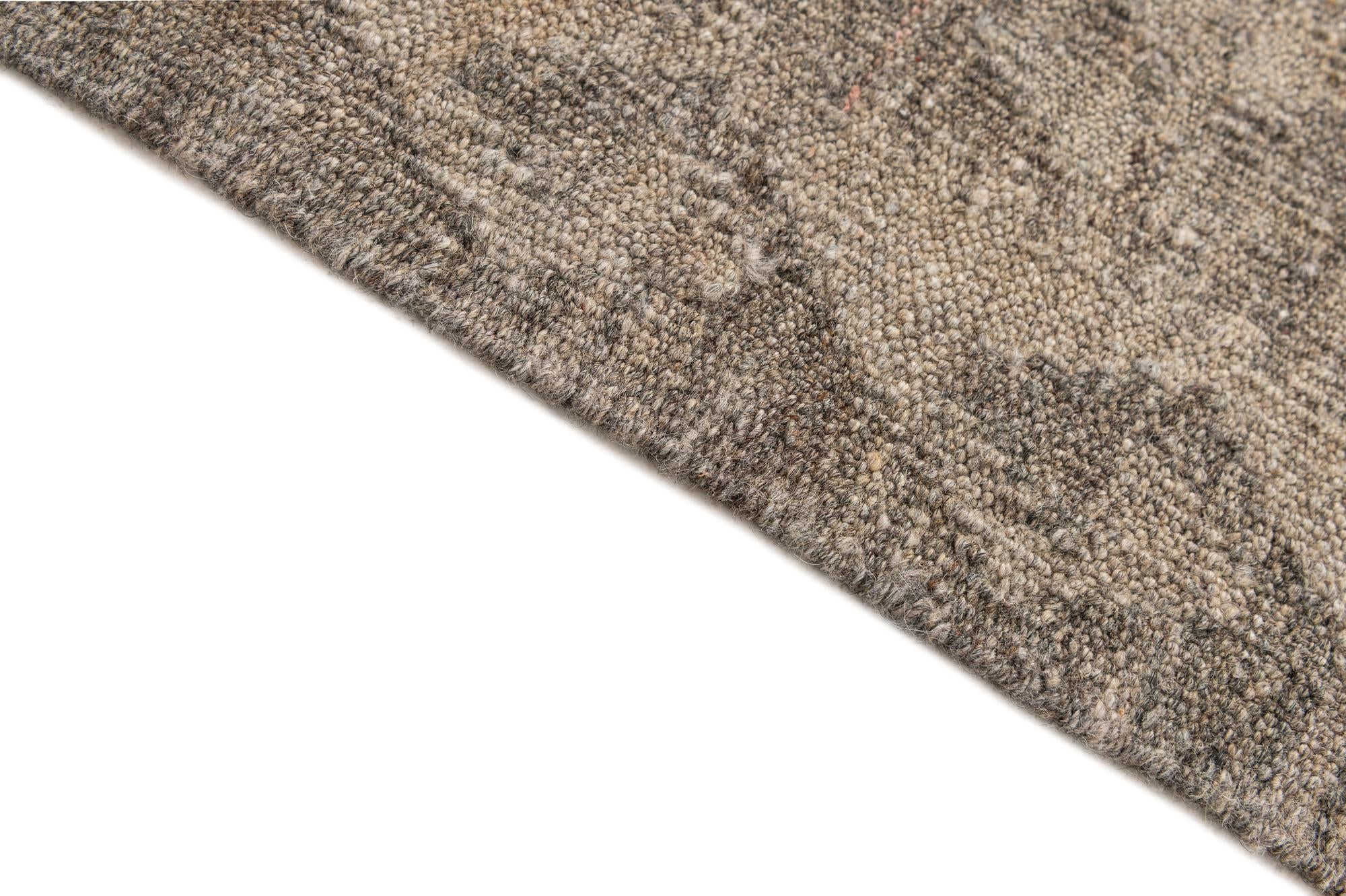 5' 10 x 8' 3 Hand Woven Kilim Maymana Wool Rug