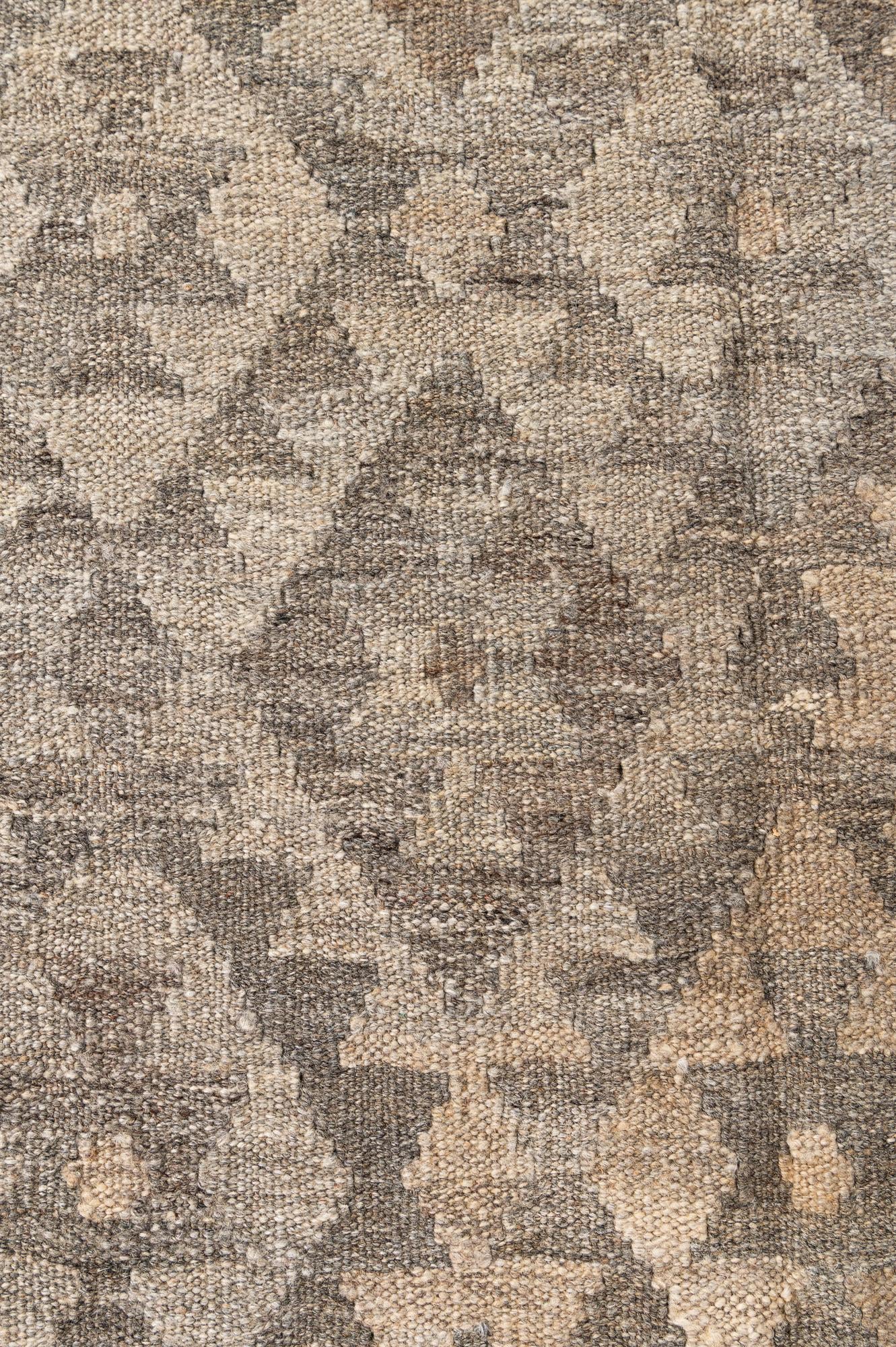 5' 10 x 8' 3 Hand Woven Kilim Maymana Wool Rug