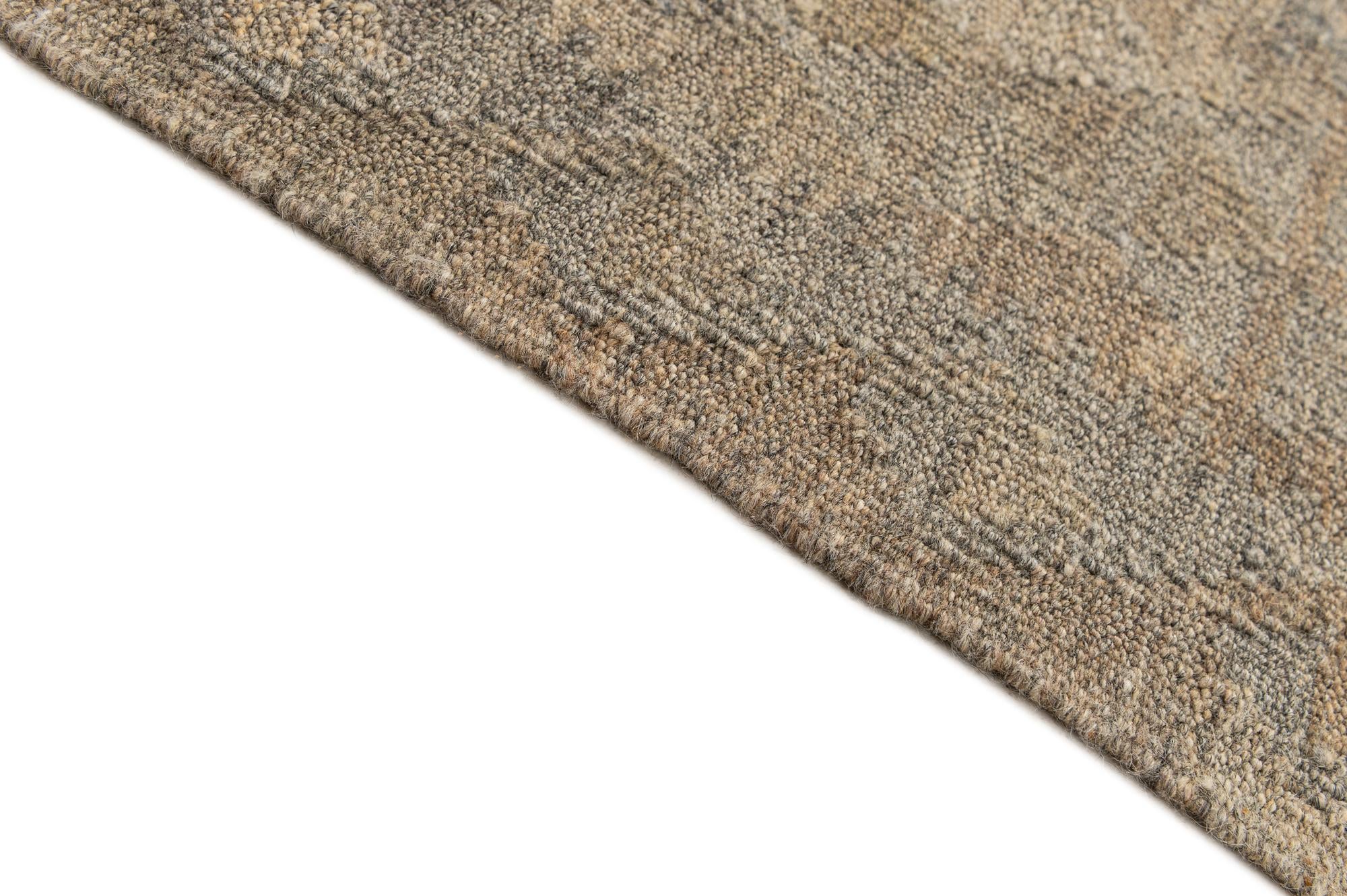 6' 1 x 9' 2 Hand Woven Kilim Maymana Wool Rug