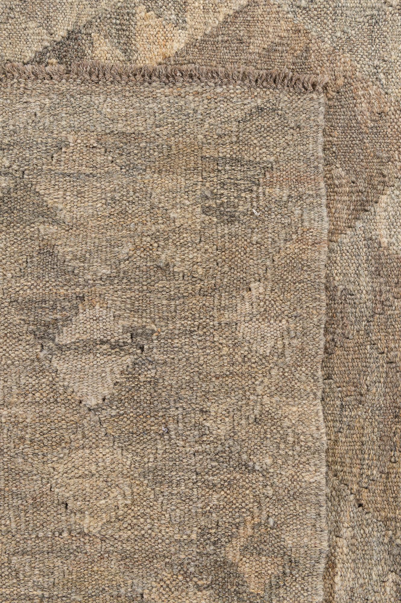 6' 1 x 9' 2 Hand Woven Kilim Maymana Wool Rug