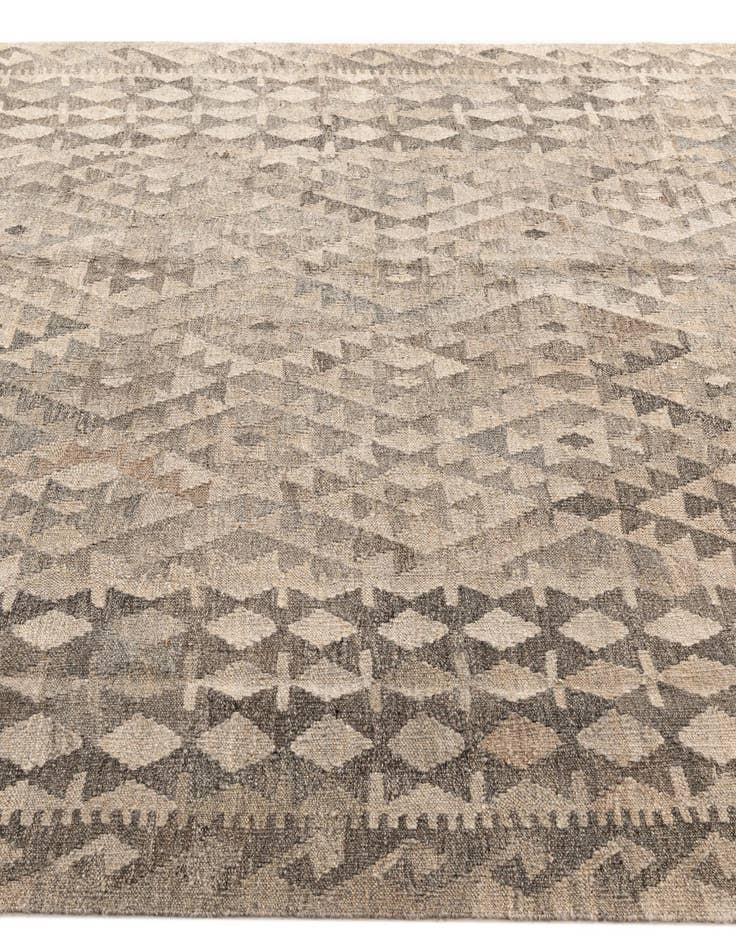Detail image of 6' 1 x 8' Hand Woven Kilim Maymana Wool Rug
