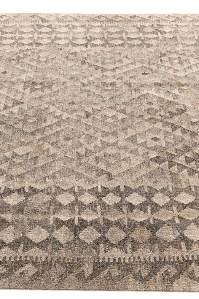 6' 1 x 8' Hand Woven Kilim Maymana Wool Rug