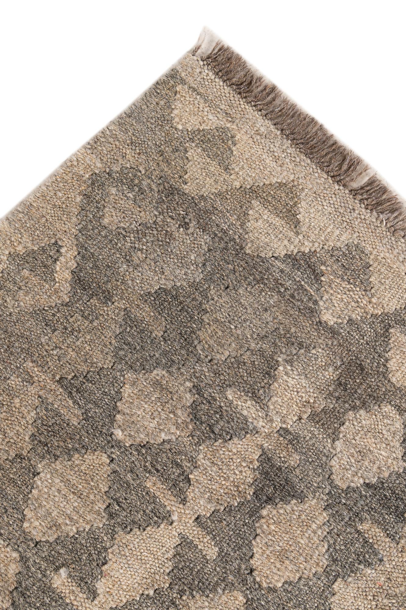 6' 1 x 8' Hand Woven Kilim Maymana Wool Rug
