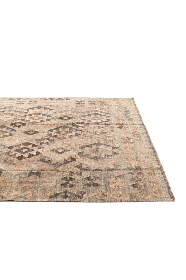 Detail image of 6' 2 x 8' Hand Knotted Kilim Maymana Wool Rug