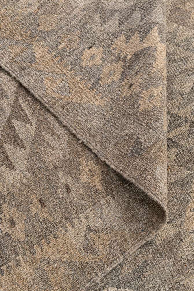 6' 2 x 9' 2 Hand Woven Kilim Maymana Wool Rug