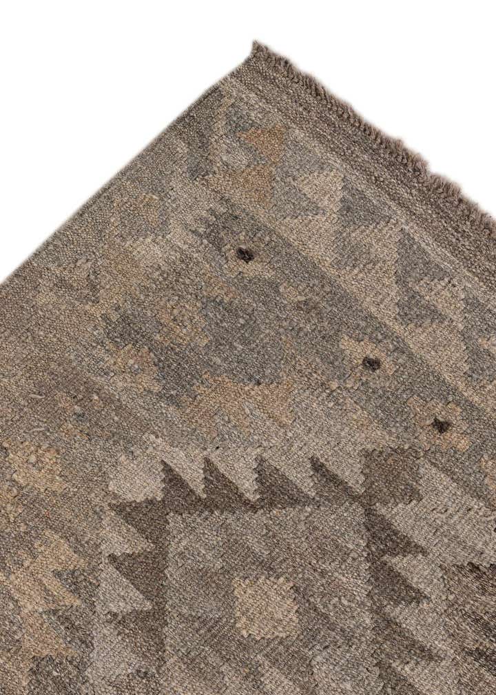 6' 2 x 9' 2 Hand Woven Kilim Maymana Wool Rug