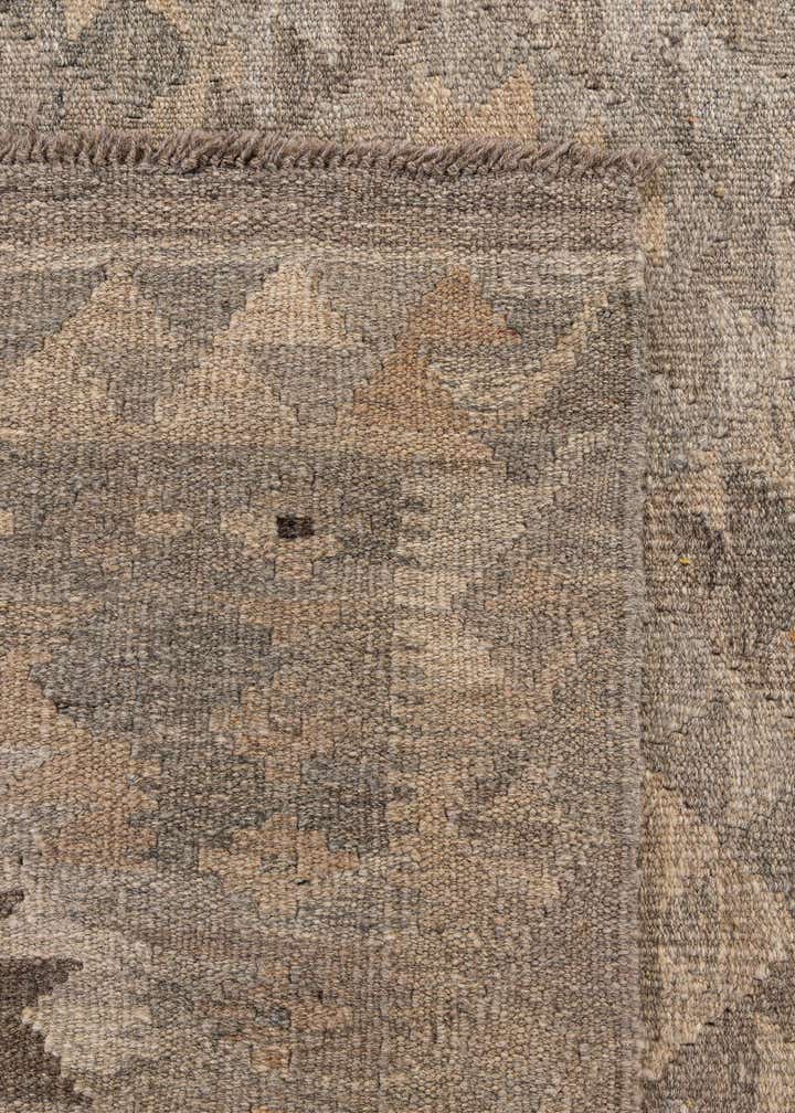 6' 2 x 9' 2 Hand Woven Kilim Maymana Wool Rug