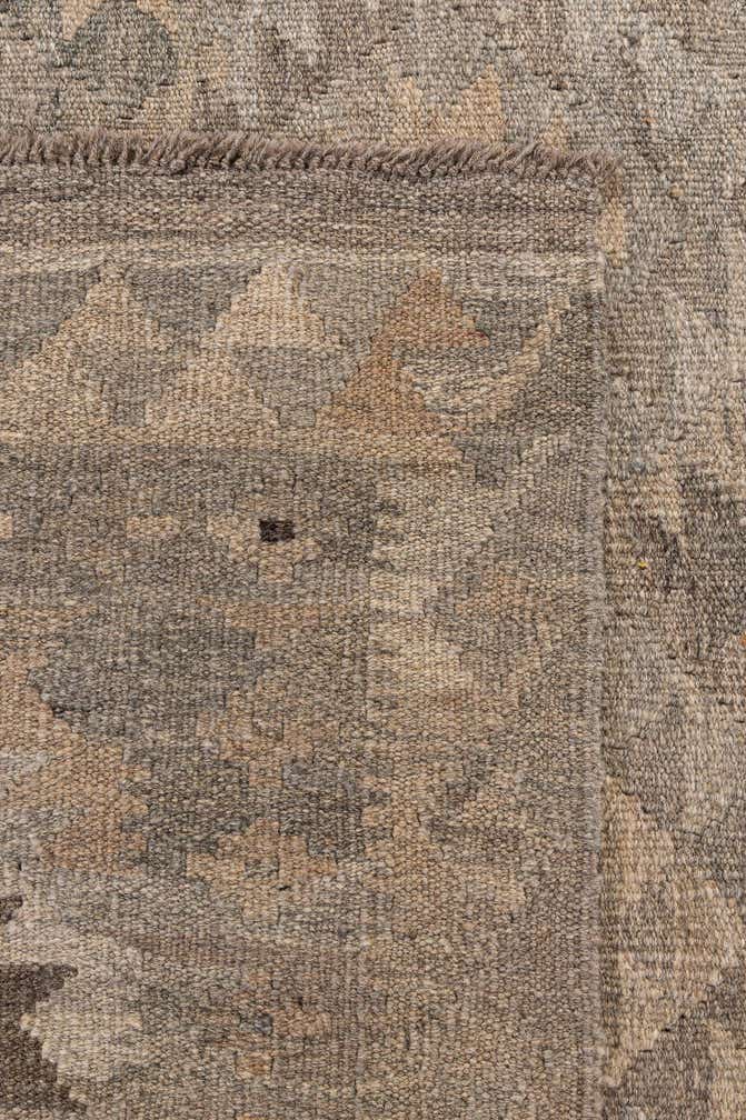 6' 2 x 9' 2 Hand Woven Kilim Maymana Wool Rug