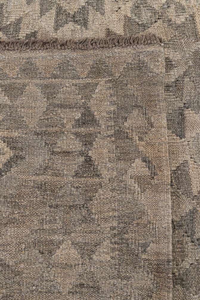 6' 4 x 9' 8 Hand Woven Kilim Maymana Wool Rug
