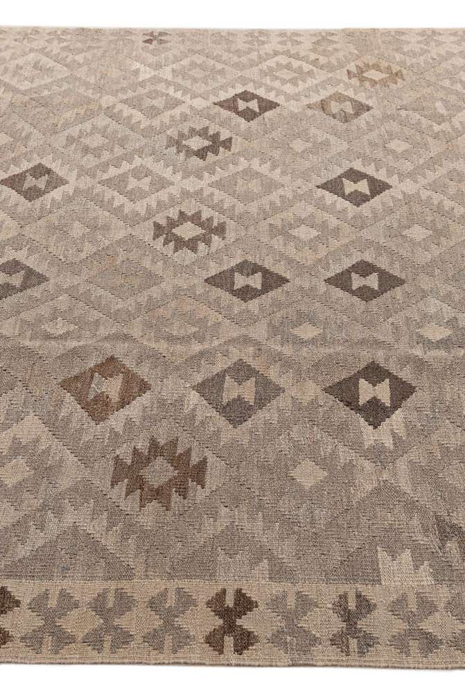 6' 6 x 9' 5 Hand Knotted Kilim Maymana Wool Rug