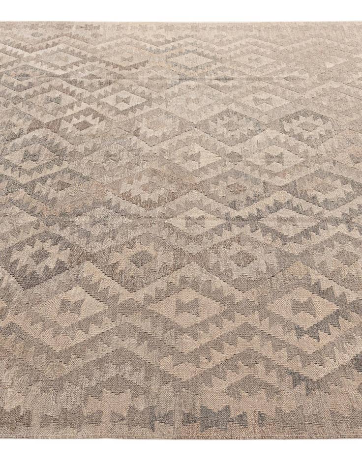 Detail image of 6' 4 x 9' 9 Hand Woven Kilim Maymana Wool Rug