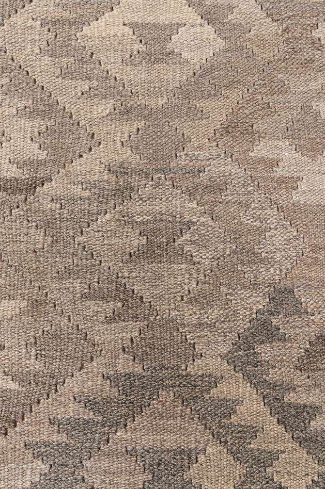6' 4 x 9' 9 Hand Woven Kilim Maymana Wool Rug