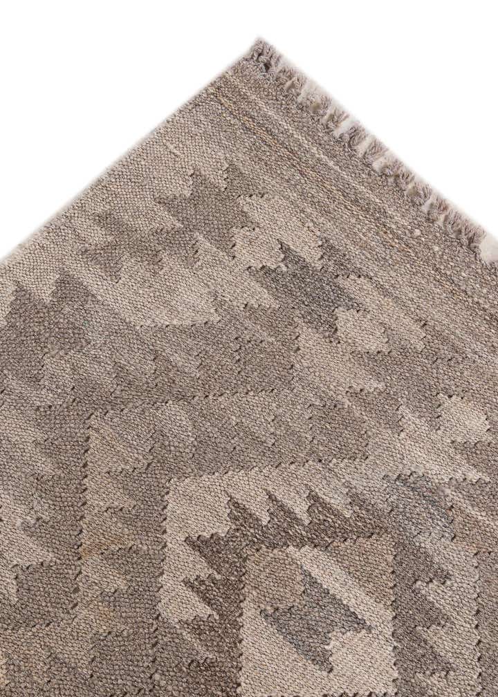 6' 4 x 9' 9 Hand Woven Kilim Maymana Wool Rug