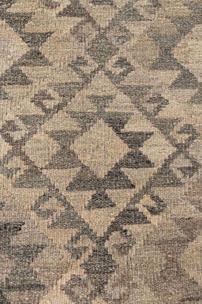 6' 5 x 9' 9 Hand Woven Kilim Maymana Wool Rug