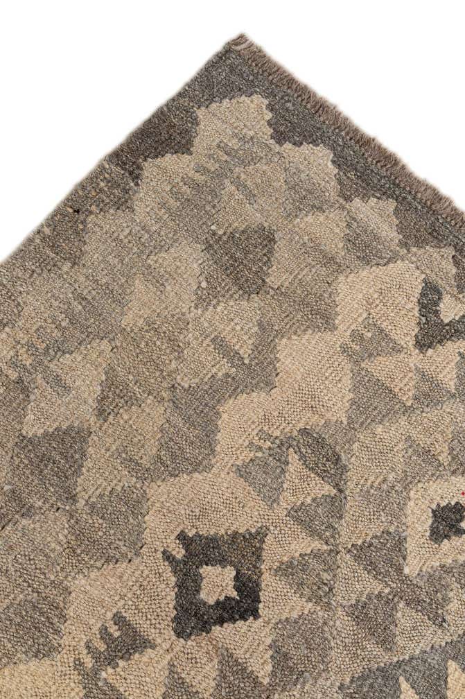 6' 10 x 9' 3 Hand Woven Kilim Maymana Wool Rug