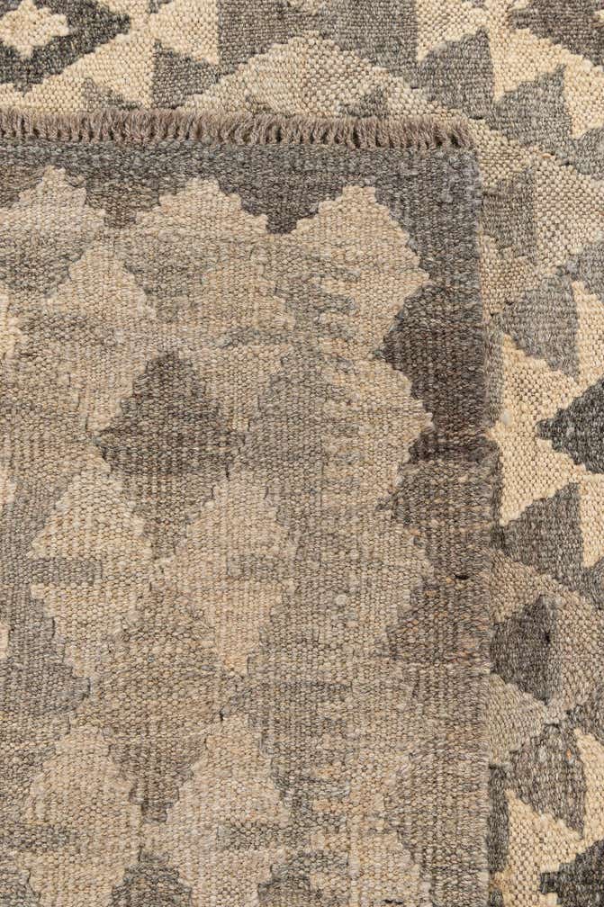 6' 10 x 9' 3 Hand Woven Kilim Maymana Wool Rug