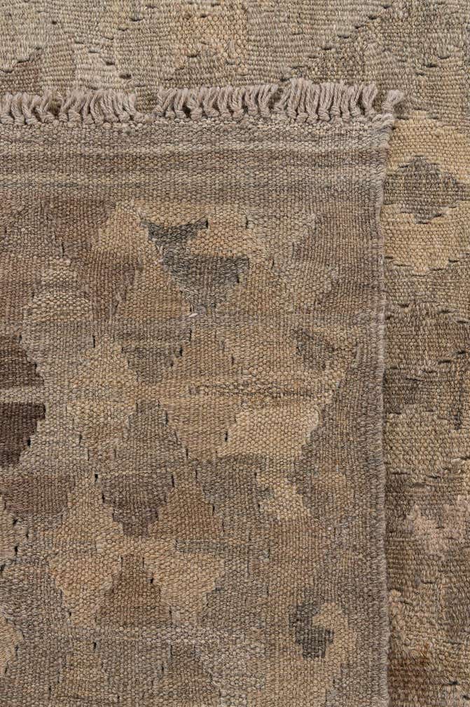 6' 8 x 9' 4 Hand Woven Kilim Maymana Wool Rug