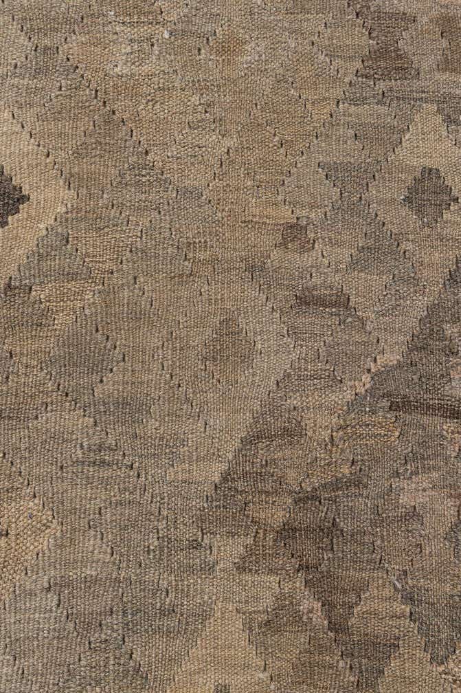 6' 8 x 9' 4 Hand Woven Kilim Maymana Wool Rug