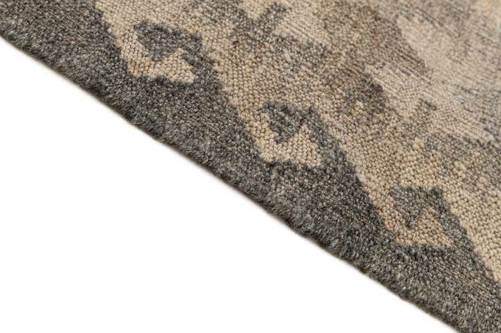 6' 8 x 9' 8 Hand Woven Kilim Maymana Wool Rug
