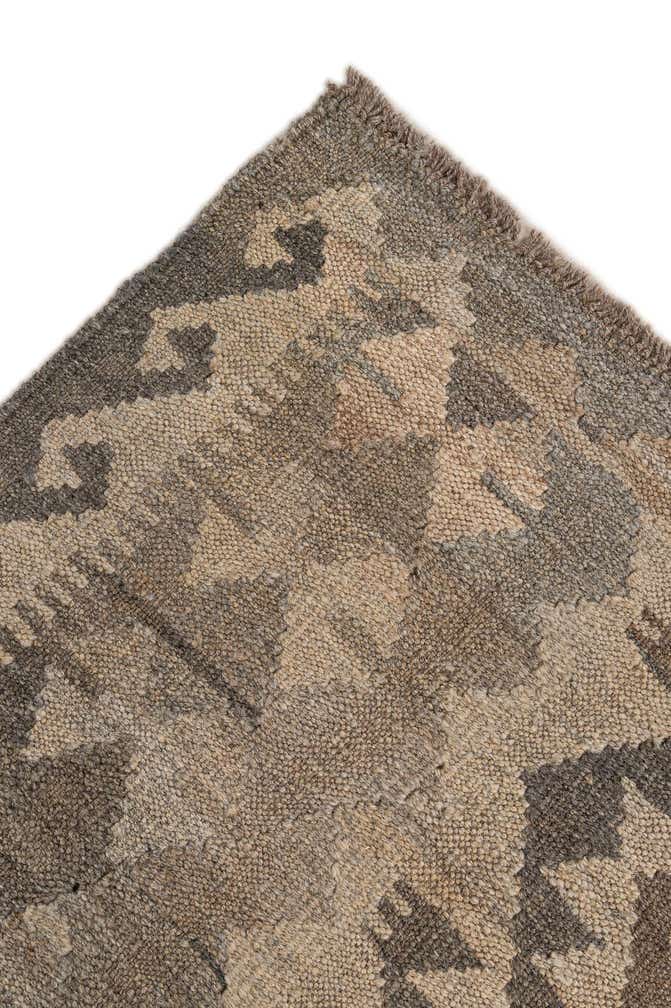 6' 8 x 9' 8 Hand Woven Kilim Maymana Wool Rug