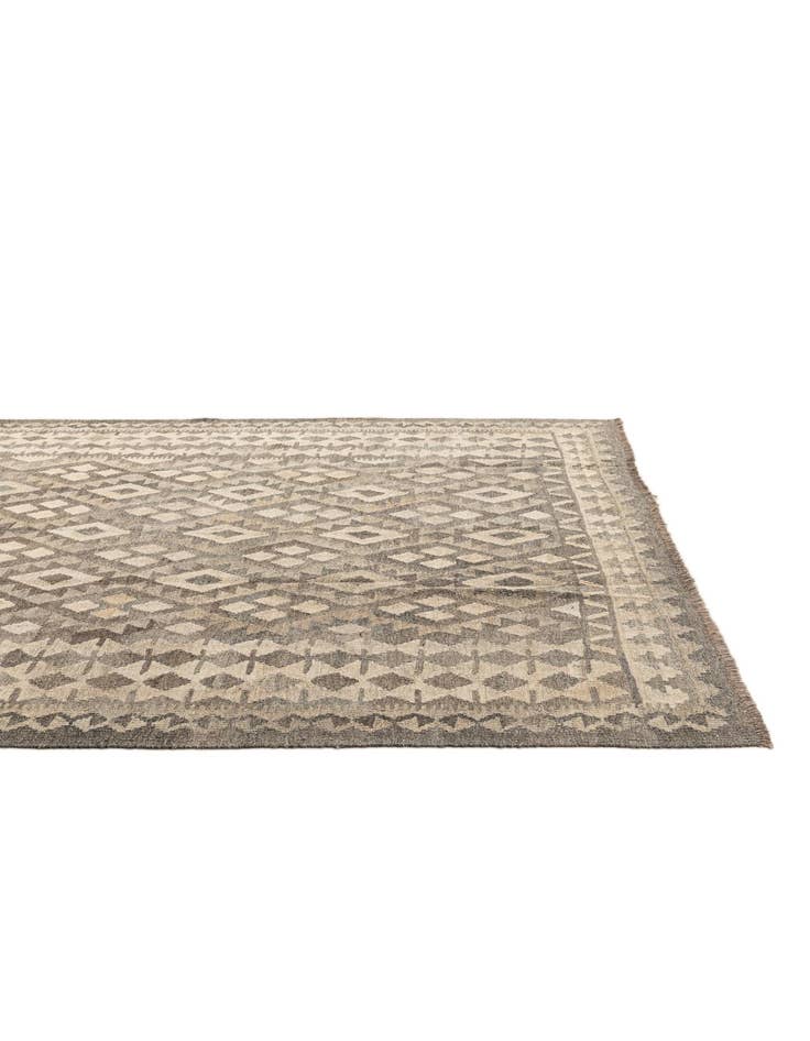 Detail image of 6' 9 x 9' 6 Hand Knotted Kilim Maymana Wool Rug