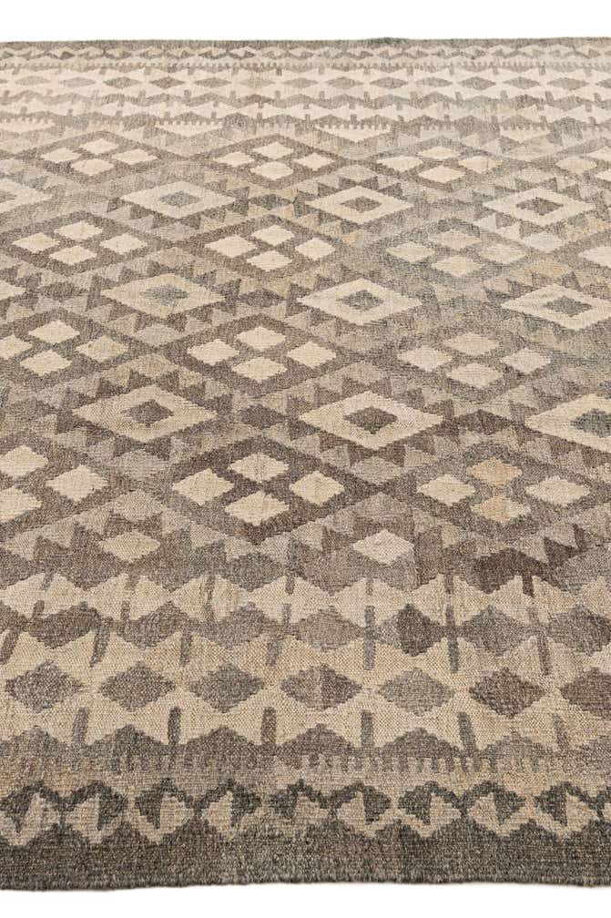 6' 9 x 9' 6 Hand Knotted Kilim Maymana Wool Rug