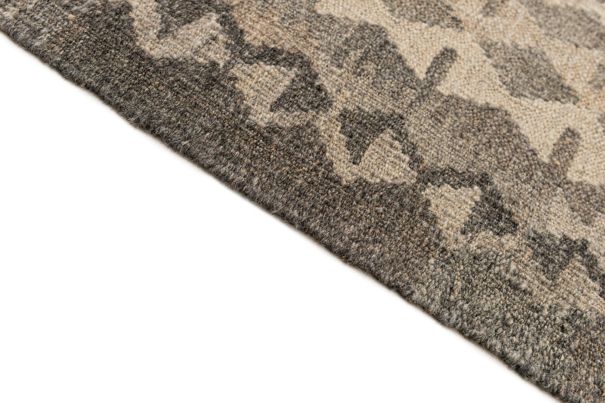 6' 9 x 9' 6 Hand Knotted Kilim Maymana Wool Rug