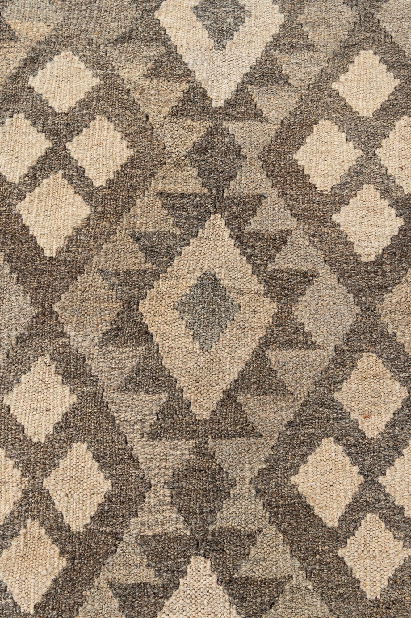 6' 9 x 9' 6 Hand Knotted Kilim Maymana Wool Rug