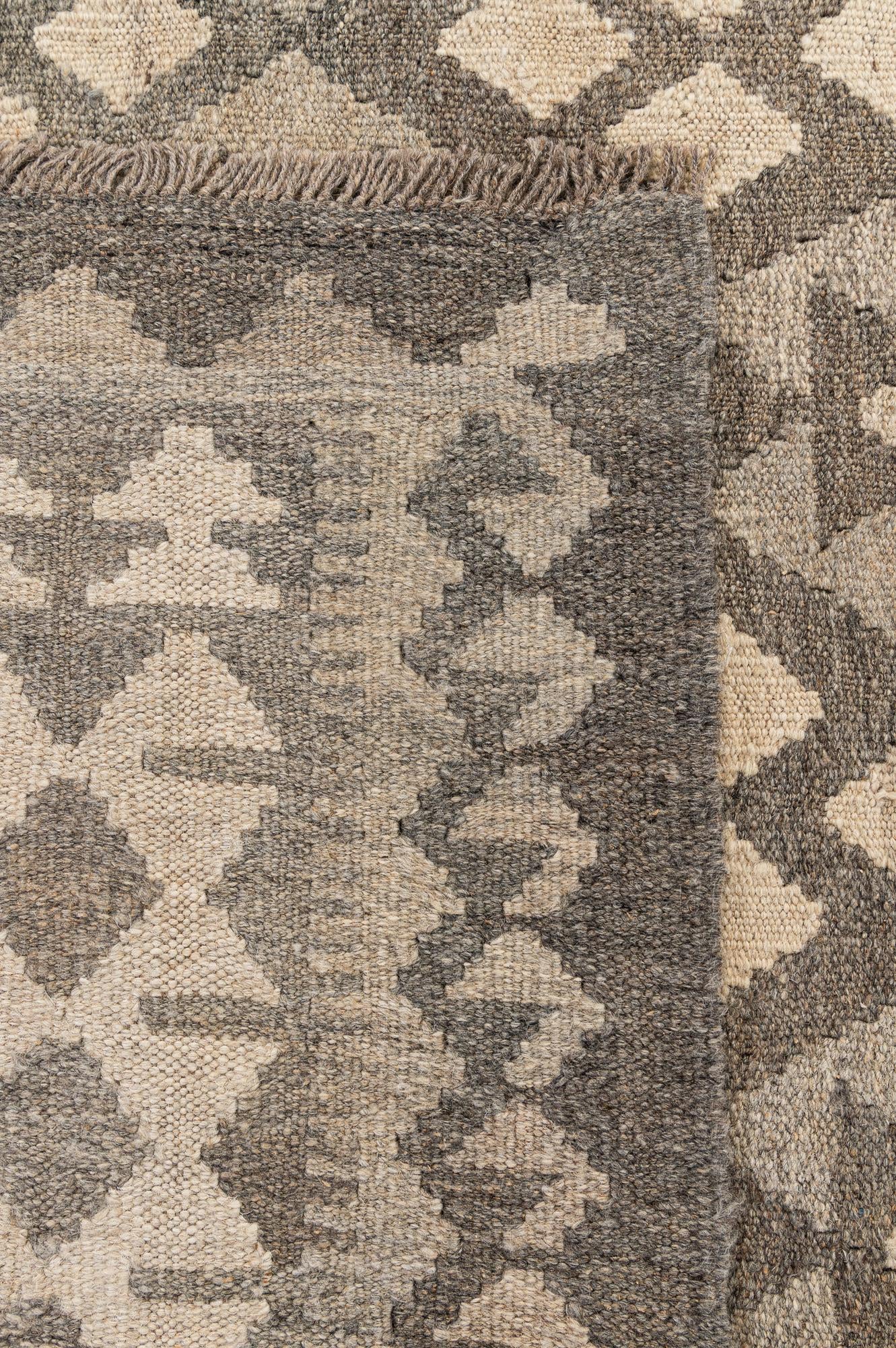 6' 9 x 9' 6 Hand Knotted Kilim Maymana Wool Rug