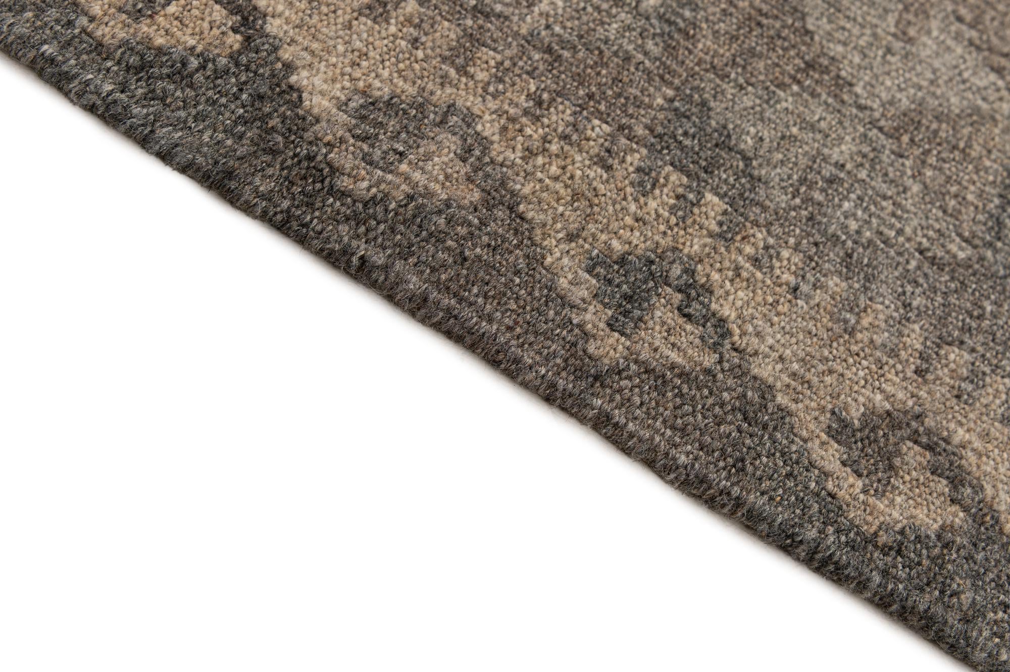 6' 8 x 9' 8 Hand Woven Kilim Maymana Wool Rug