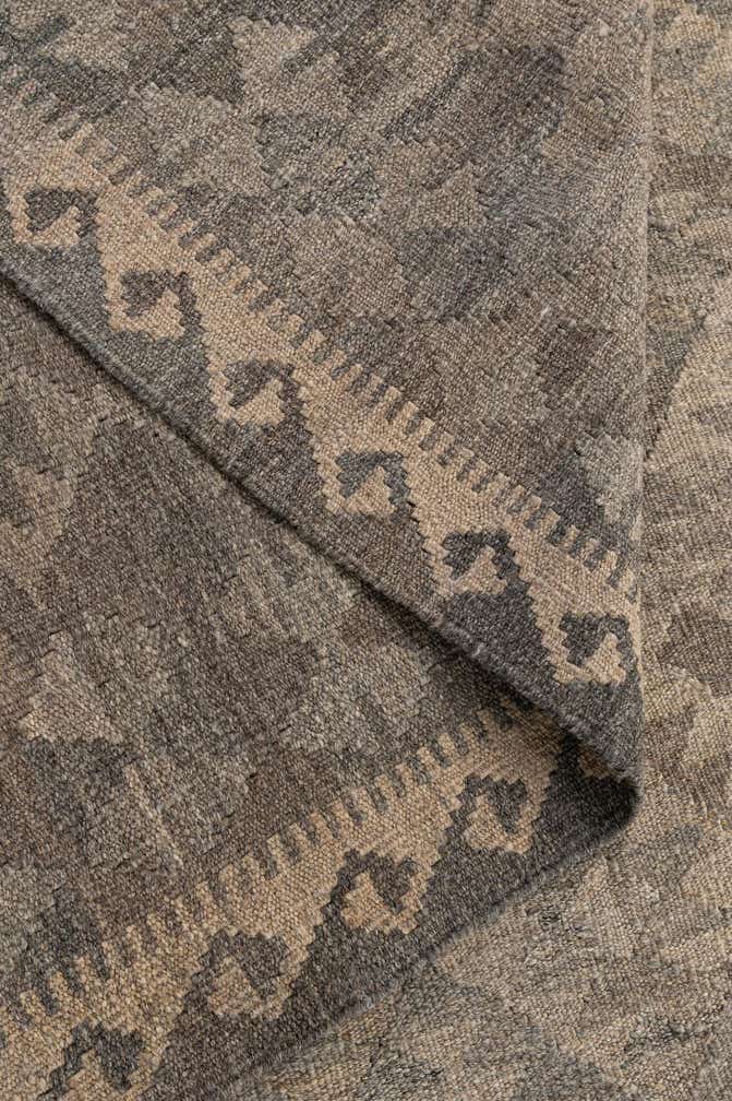 6' 8 x 9' 8 Hand Woven Kilim Maymana Wool Rug