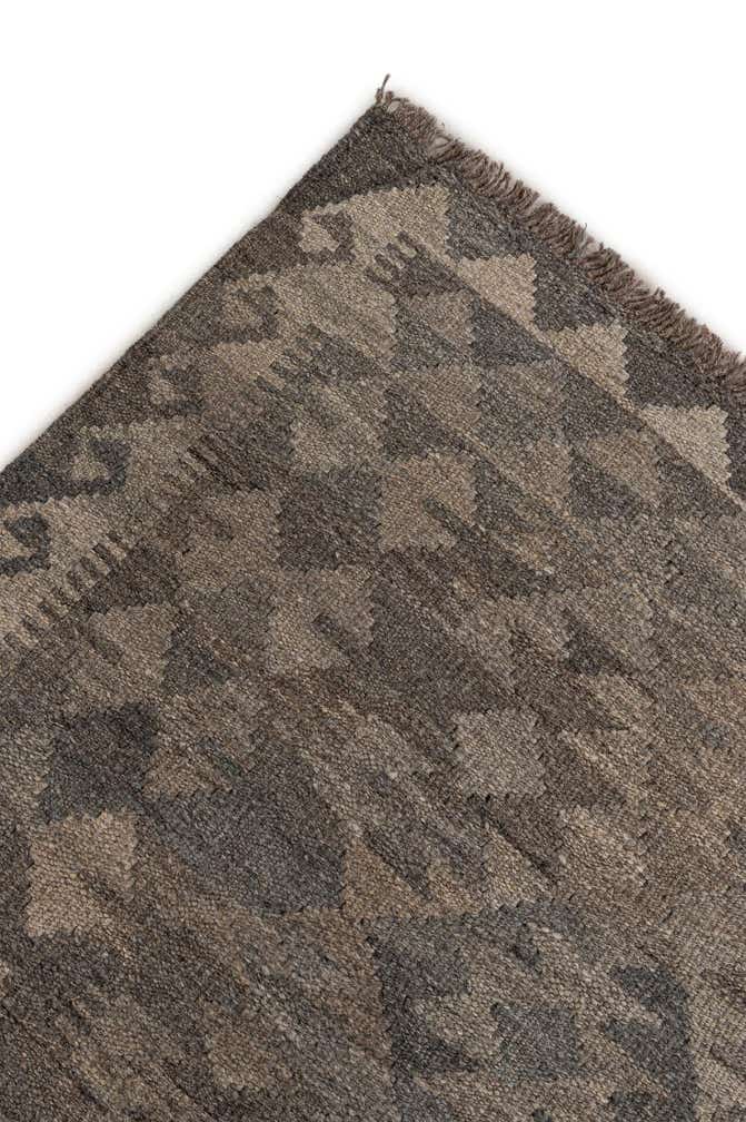 6' 8 x 9' 8 Hand Woven Kilim Maymana Wool Rug